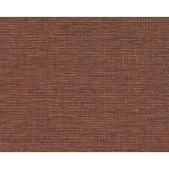   Természetes afrikai szőtt háncsminta vörösesbarna és fekete tónus tapéta