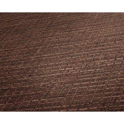 Természetes afrikai szőtt háncsminta vörösesbarna és fekete tónus tapéta