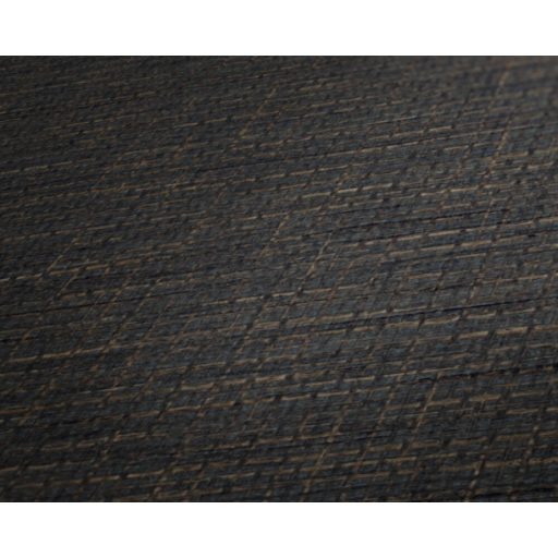 Természetes afrikai szőtt háncsminta sötérbarna fekete és rézszín tónus tapéta