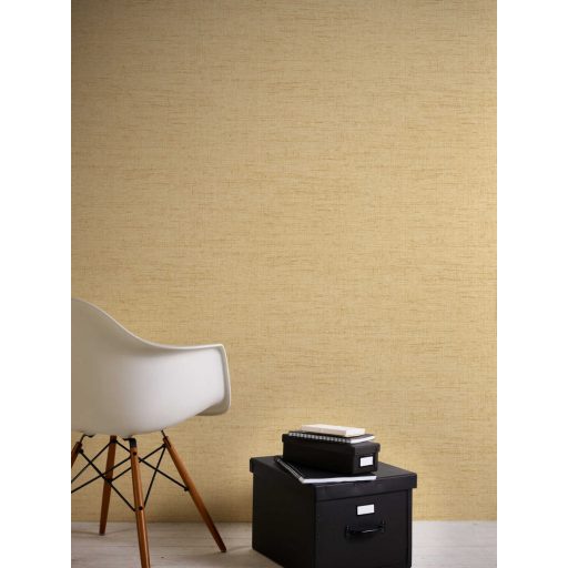 Természetes afrikai szőtt háncsminta sárga és sárgásbarna tónus tapéta