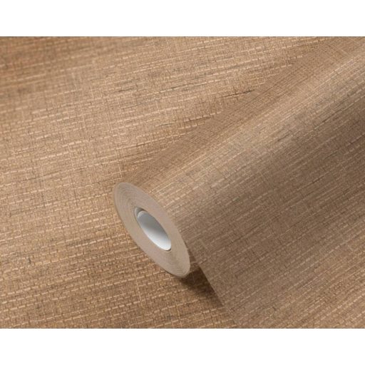 Természetes afrikai szőtt háncsminta bézs és barna tónus tapéta