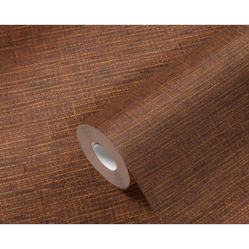 Természetes afrikai szőtt háncsminta narancs terrakotta vörösesbarna és fekete tónus tapéta