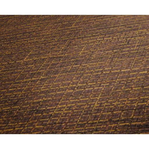 Természetes afrikai szőtt háncsminta narancs terrakotta vörösesbarna és fekete tónus tapéta