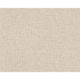   Strukturált textilhatású minta szürkésbézs és barna tónus tapéta