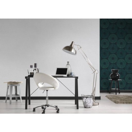 Strukturált textilhatású minta fehér és világosszürke tónus tapéta