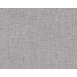   Strukturált textilhatású minta szürke és sötétbarna tónus tapéta