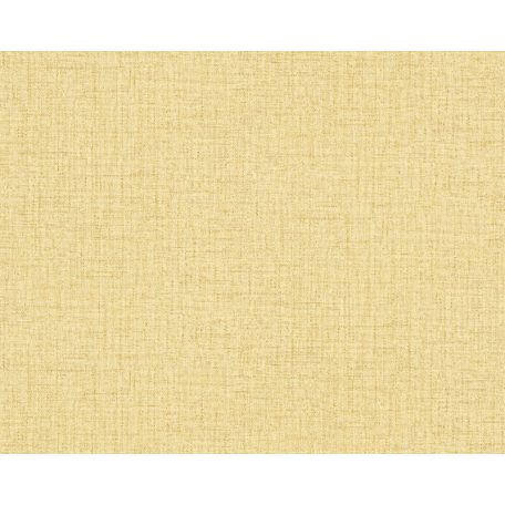Strukturált textilhatású minta sárga és barna tónus tapéta