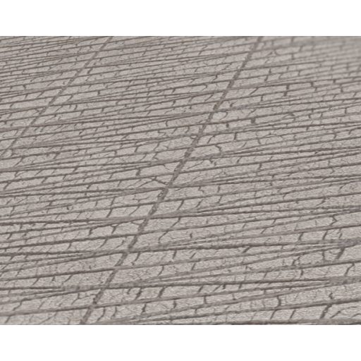 Sávokba rendezett ötletes grafikai vonalminta szürke és grafit tónus ezüst fényes mintafelület tapéta