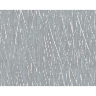   Karcolt hatású grafikai struktúrminta szürke tónus ezüst fémes hatás tapéta
