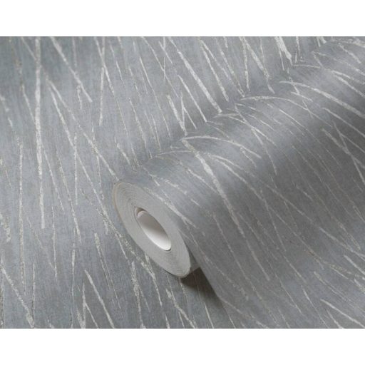 Karcolt hatású grafikai struktúrminta szürke tónus ezüst fémes hatás tapéta