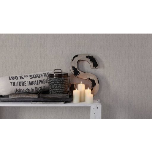 Skandináv stílusú strukturált durva szövetminta szürke tónus tapéta