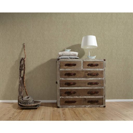 Skandináv stílusú strukturált durva szövetminta barna és szürkésbarna tónus tapéta