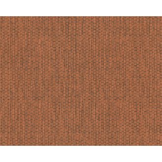   Skandináv stílusú strukturált durva szövetminta fémes vörös és fekete tónus tapéta