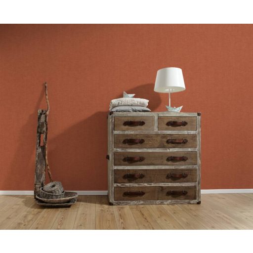 Durva szövésű textilminta vörös tónus tapéta