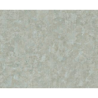   Kopott beton/vakolat hatású minta zöld türkiz és kék tónus tapéta