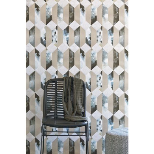 Eijffinger ENSO 386501 modern geometrikus 3D márvány fekete arany szürke ezüstszürke tapéta