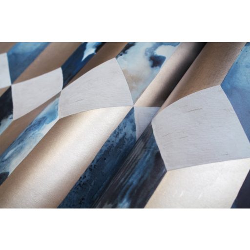 Eijffinger ENSO 386504  modern geometrikus 3D márvány bézs kék rézszín szürke fémes hatás tapéta