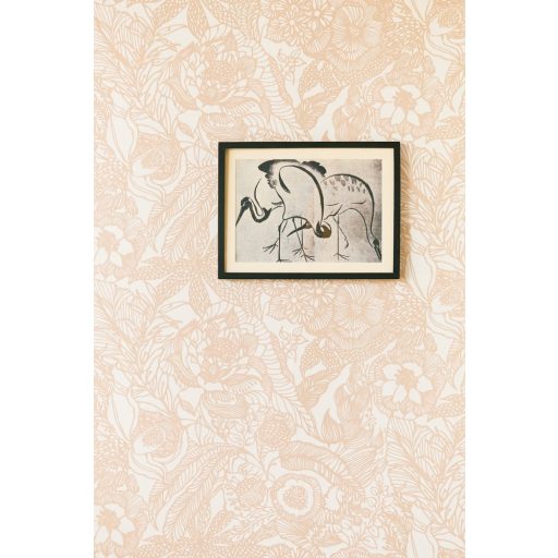 Eijffinger ENSO 386514  rusztikus virágok növények ecru pink terra csillogó fémes fény tapéta