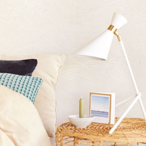 Eijffinger ENSO 386530 absztrakt natur fodrozódó hullámok bézs törtfehér tapéta