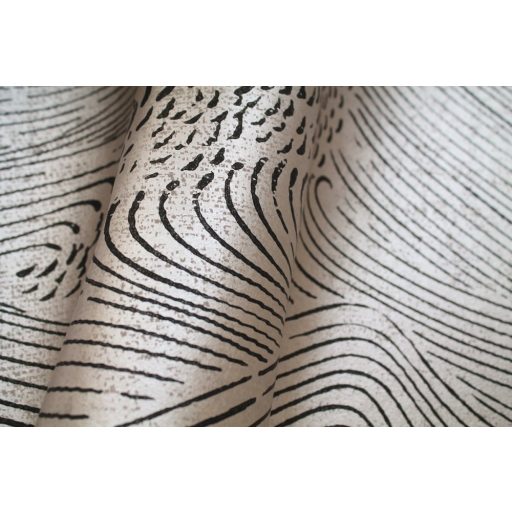 Eijffinger ENSO 386531 absztrakt natur fodrozódó hullámok gyöngyházfényű bézs fekete tapéta