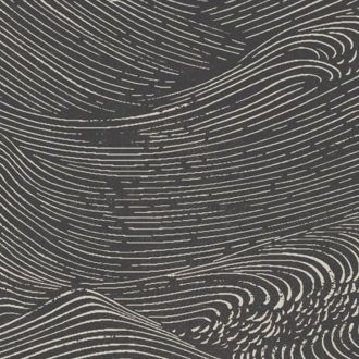   Eijffinger ENSO 386532 absztrakt natur fodrozódó hullámok fekete fehér tapéta