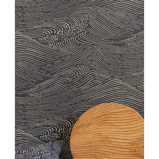 Eijffinger ENSO 386532 absztrakt natur fodrozódó hullámok fekete fehér tapéta