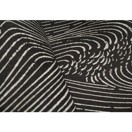 Eijffinger ENSO 386532 absztrakt natur fodrozódó hullámok fekete fehér tapéta