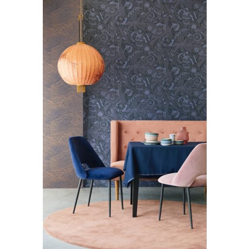 Eijffinger ENSO 386533 absztrakt natur fodrozódó hullámok sötétkék rézszín tapéta