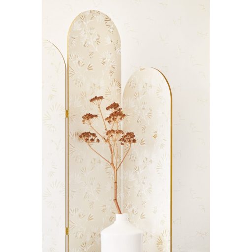 Eijffinger ENSO 386540 natur botanikus virágos fémes bézs törtfehér arany tapéta
