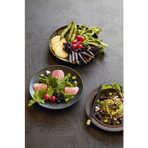 Eijffinger ENSO 386551 natur botanikus virágos fémes fekete antracit tapéta