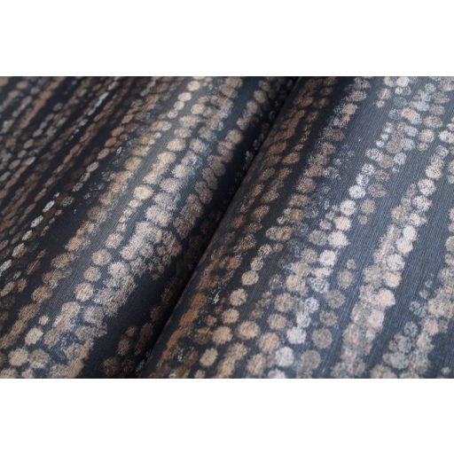 Eijffinger ENSO 386572  modern natur pontok-csillogó esőzuhany sötétbarna fémes arany és rézszín tapéta