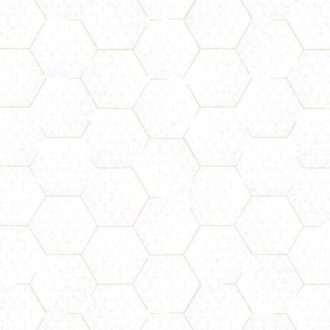   Eijffinger Enso 386580 Geometrikus méhsejt minta krémfehér arany tapéta