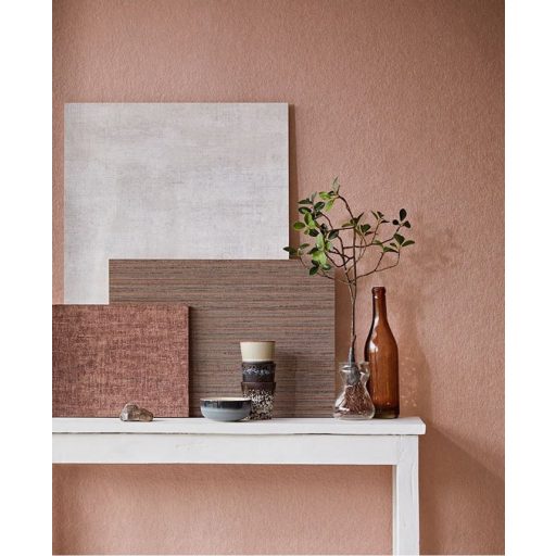 Eijffinger Enso 386614 Natur texturált egyszínű fényes pezsgő rózsaszín tapéta