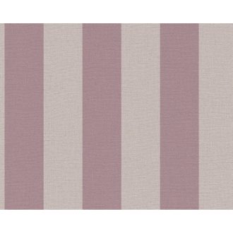   Skandináv stílusú blokkcsíkos minta textil háttéren bézs és mályva tónus tapéta
