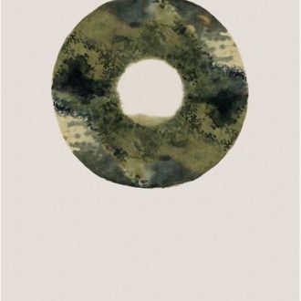   Eijffinger Enso 386650 OMNI Natur ablak a festői tájra krémfehér zöld árnyalatok falpanel