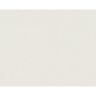   Fenntartható és természetes textil struktúrájú egyszínű minta törtfehér tónus tapéta