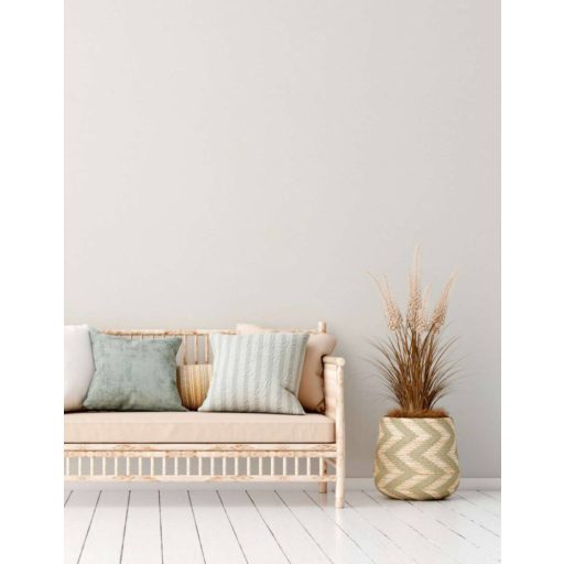 Fenntartható és természetes textil struktúrájú egyszínű minta törtfehér tónus tapéta