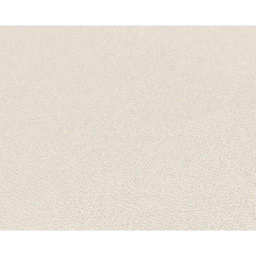 Fenntartható és természetes textil struktúrájú egyszínű minta krémfehér/világosbézs tónus tapéta