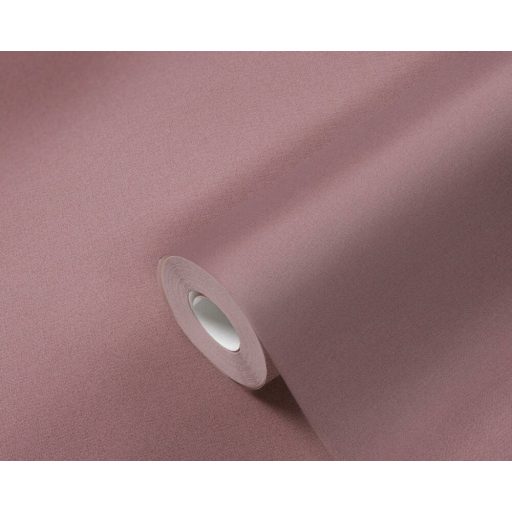 Fenntartható és természetes textil struktúrájú egyszínű minta mályva tónus tapéta