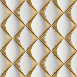   A mélység ura - grafikus extrém 3D minta szürkésfehér szürke arany fénylő hatás tapéta