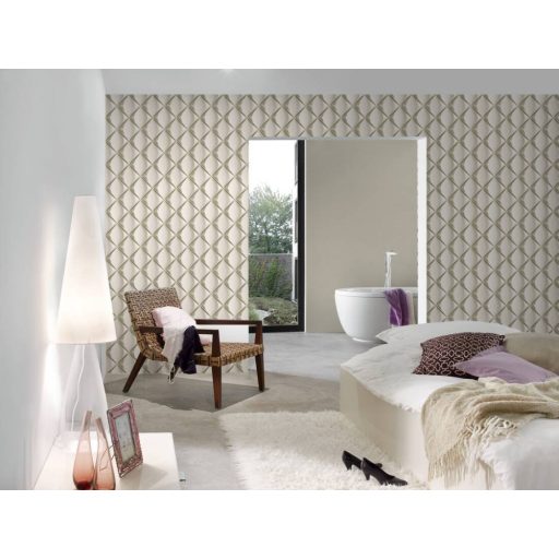 A mélység ura - grafikus extrém 3D minta szürke és sötétszürke tónusok törtfehér ezüst enyhe fény tapéta