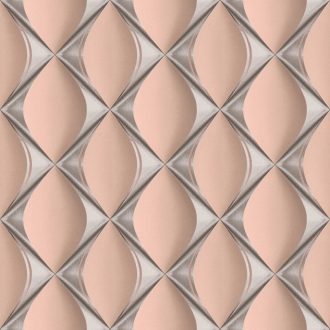   A mélység ura - grafikus extrém 3D minta antik rózsaszín szürke fekete ezüst enyhe fény tapéta