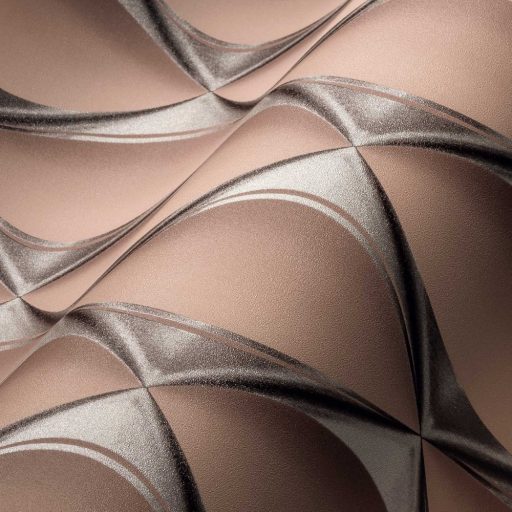 A mélység ura - grafikus extrém 3D minta antik rózsaszín szürke fekete ezüst enyhe fény tapéta