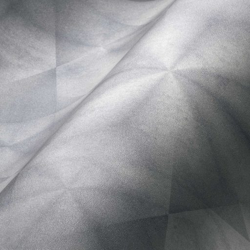 A város hangulata - Geometrikus 3D minta szürkésfehér és szürke tónusok enyhe fény tapéta