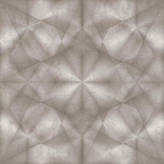   A város hangulata - Geometrikus 3D minta szürkésfehér szürkésbarna enyhe fény tapéta