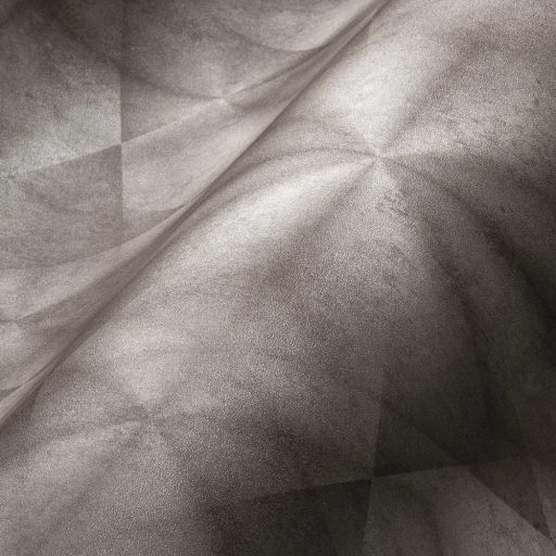 A város hangulata - Geometrikus 3D minta szürkésfehér szürkésbarna enyhe fény tapéta