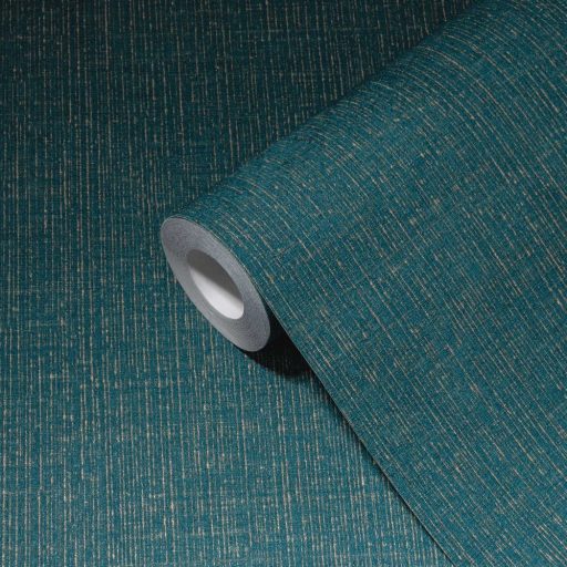 Struktur design arany vonalakkal (szálakkal) petrol/zöldeskék tónusok enyhe fény tapéta