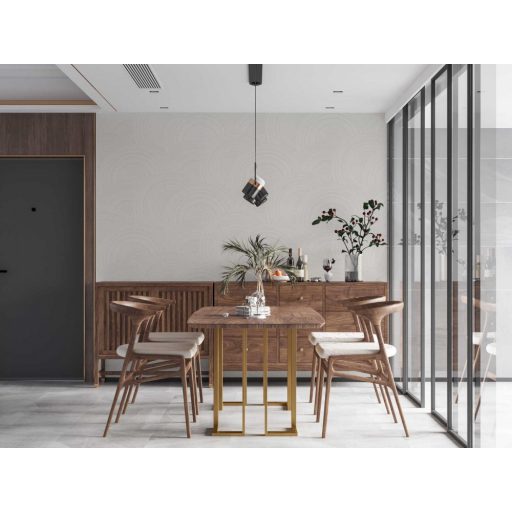 Egymást metsző koncentrikus óriás körök geometrikus minta törtfehér ezüst enyhe fény tapéta