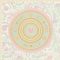 Luxus és a modernitás kavalkádja! Extravagáns körkörös mintázatú motívum krémfehér mentazöld halvány lila és arany tónus tapéta