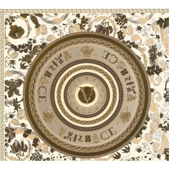   Luxus és a modernitás kavalkádja! Extravagáns körkörös mintázatú motívum krémfehér barna aranybarna és arany tónus tapéta